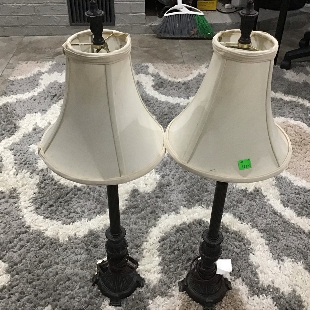 2 small lamps w/shade in good shape.